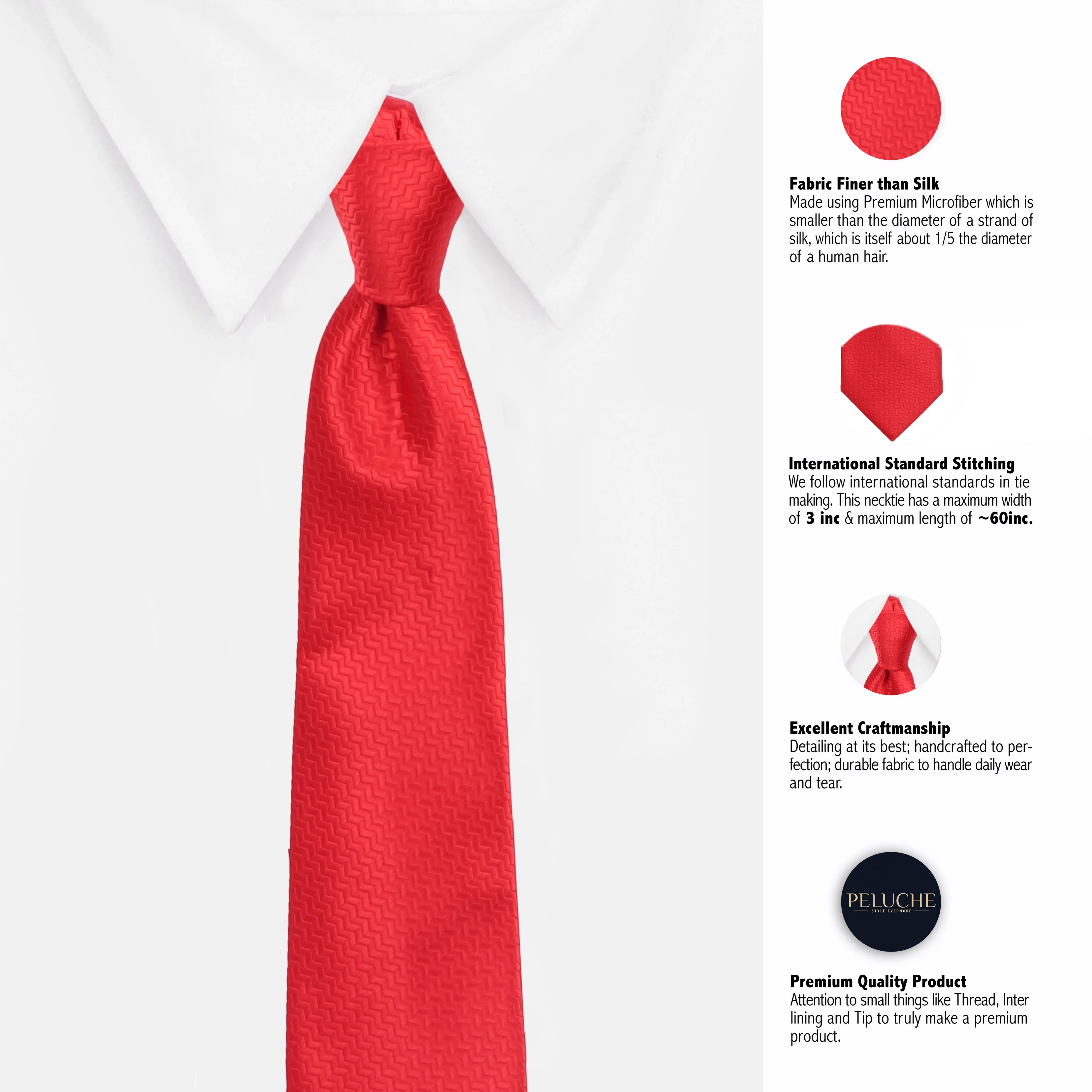 Peluche Splash Microfiber Necktie For Men