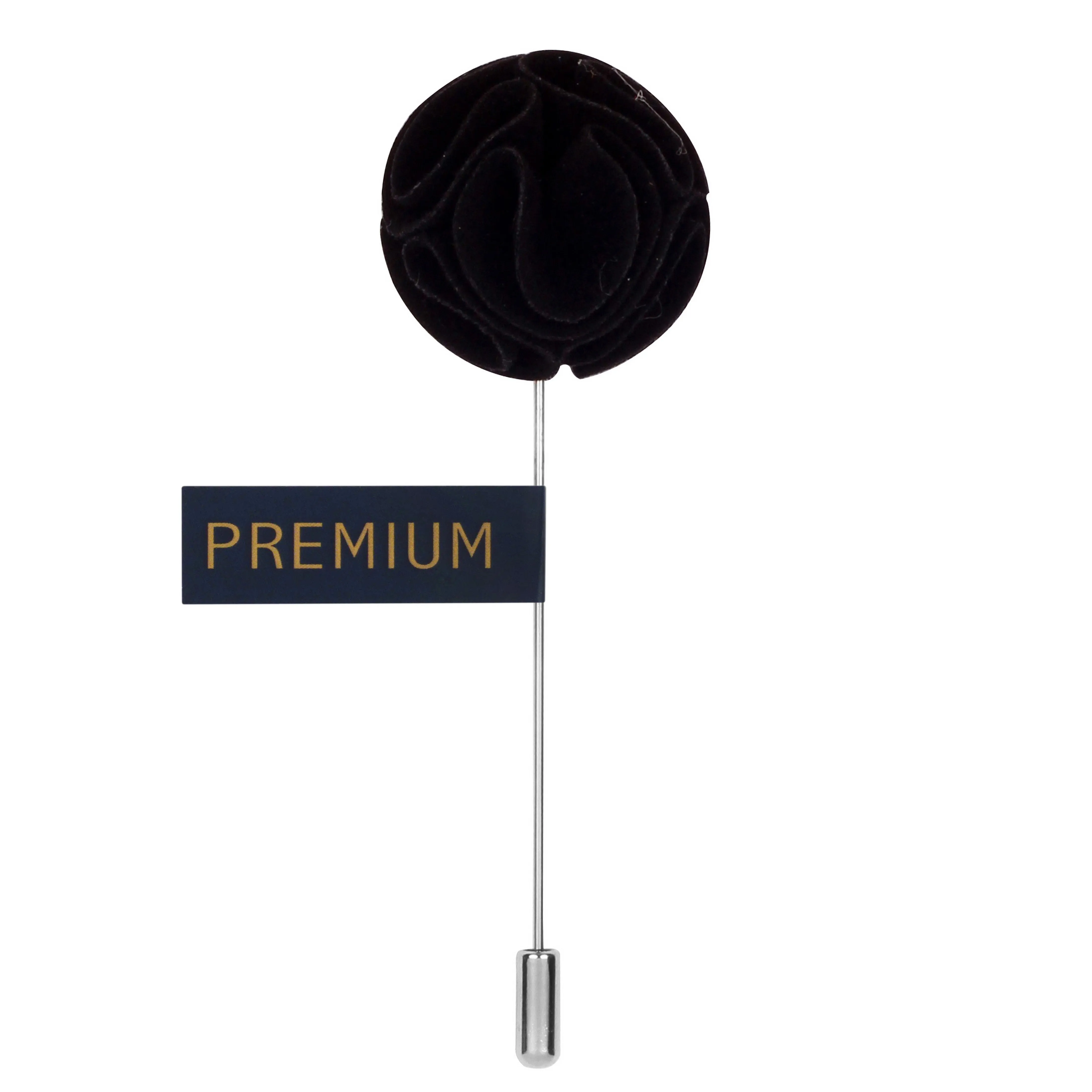 Peluche The Dahlia Flower Black Brooch Lapel Pin