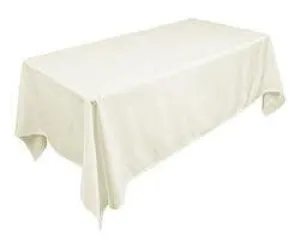 Rent 72x120 Ivory Polyester Rectangle