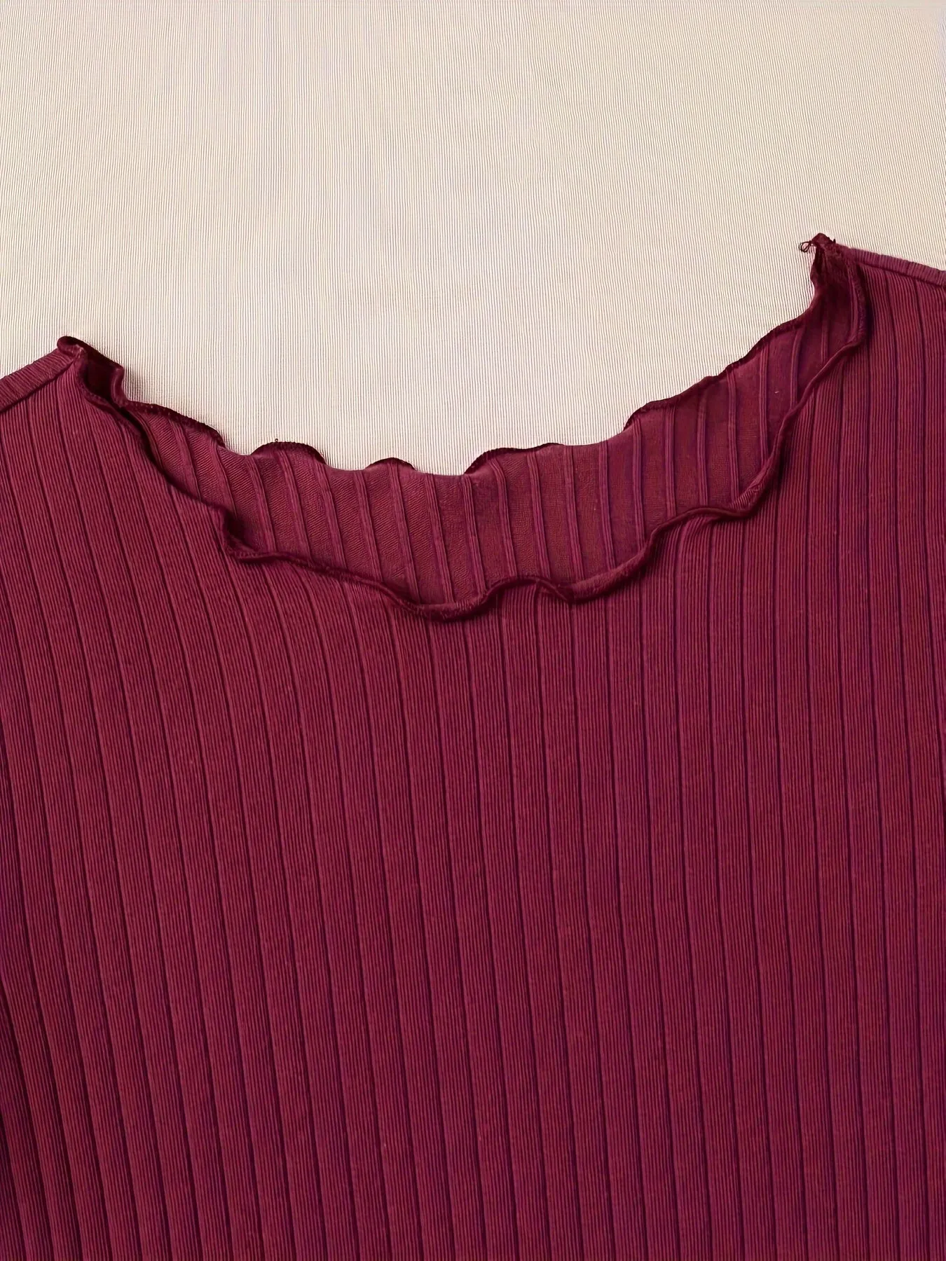 Ribbed Lettuce Trim TShirts 3 Packs for Spring  Summer
