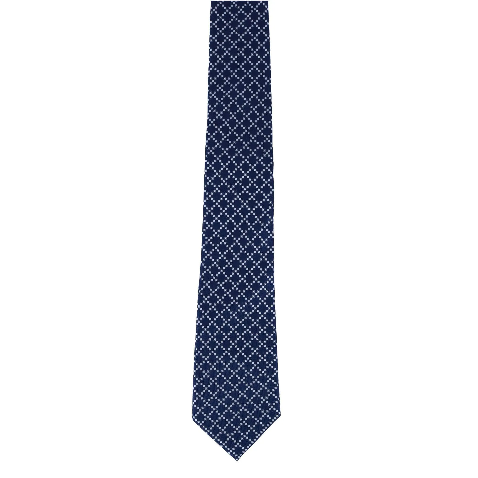Rowan Geometric Pattern Silk Necktie