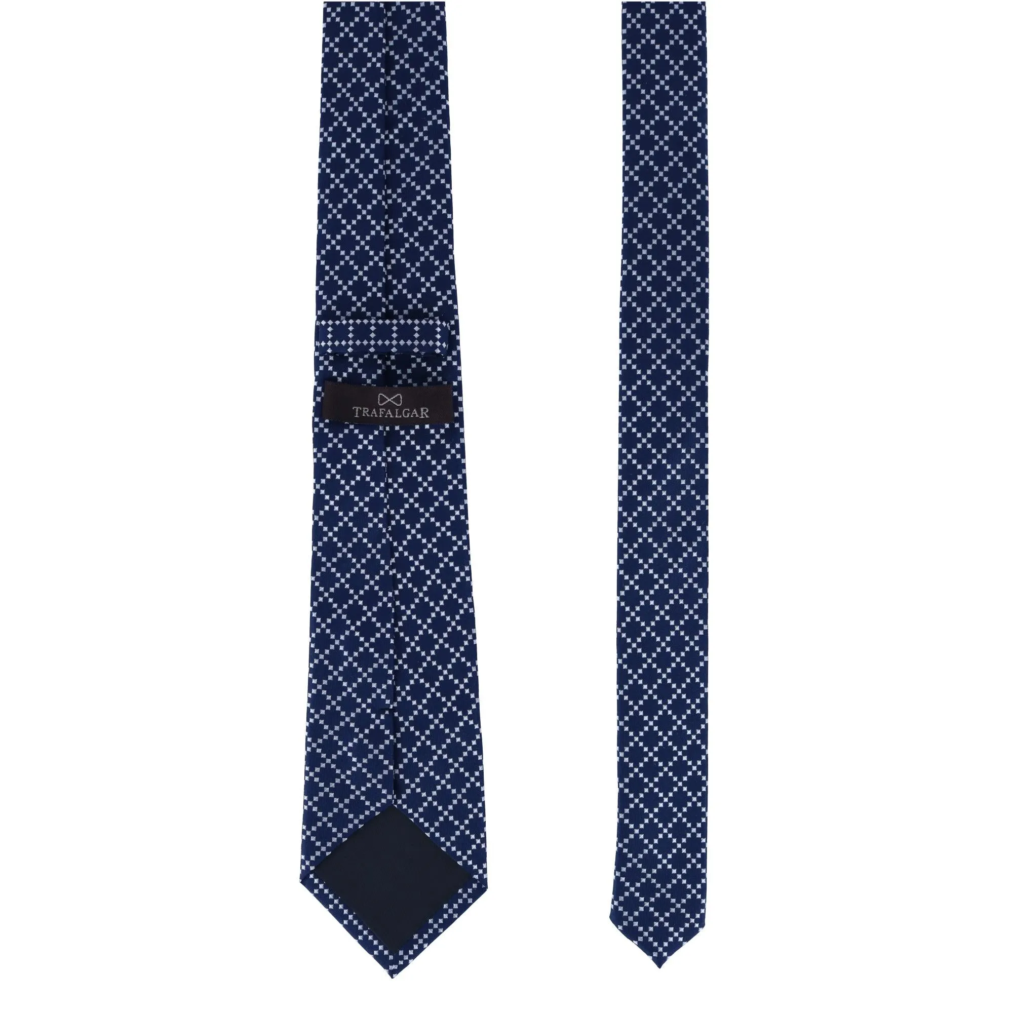 Rowan Geometric Pattern Silk Necktie