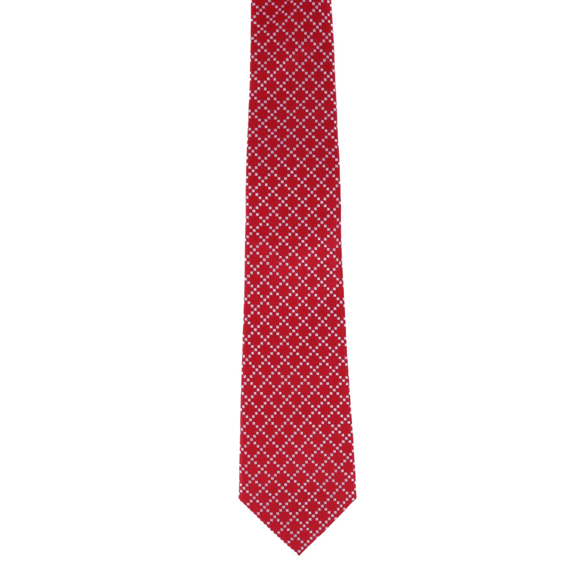 Rowan Geometric Pattern Silk Necktie
