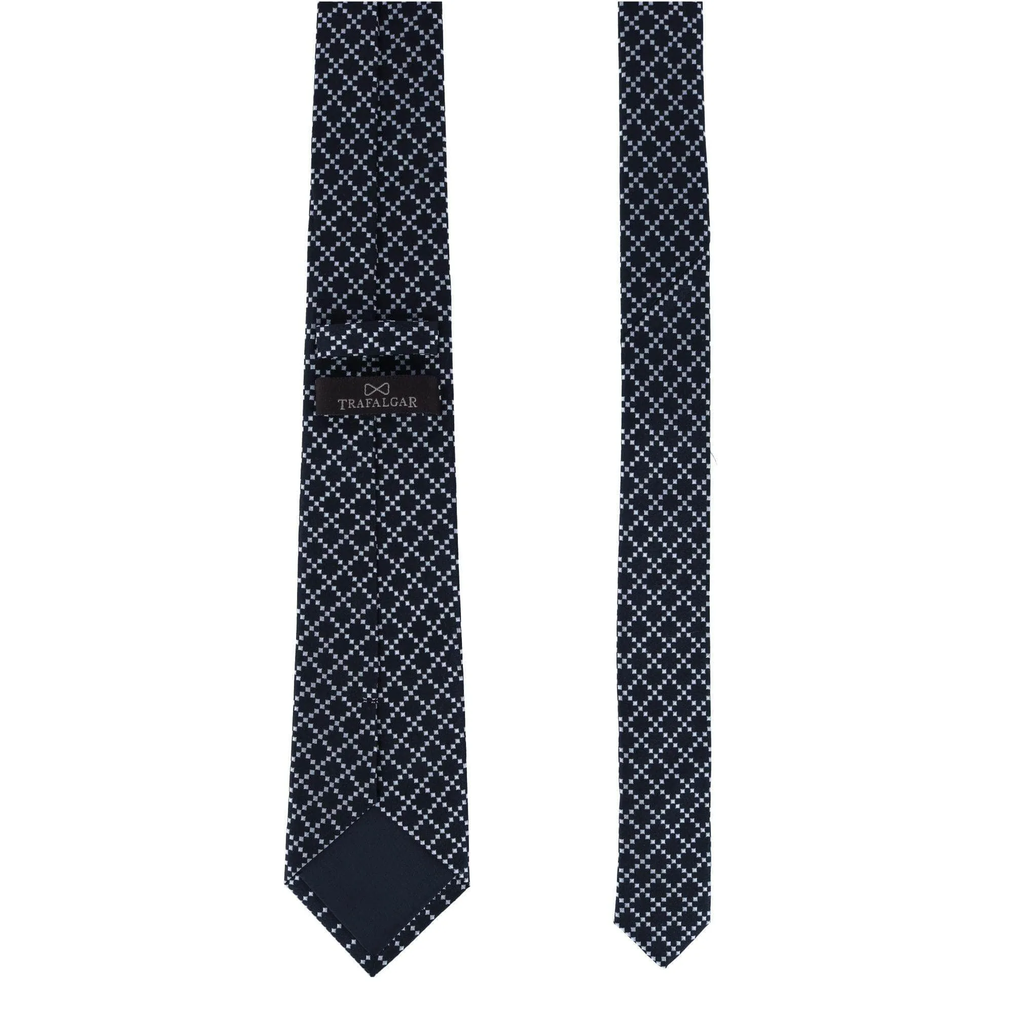 Rowan Geometric Pattern Silk Necktie