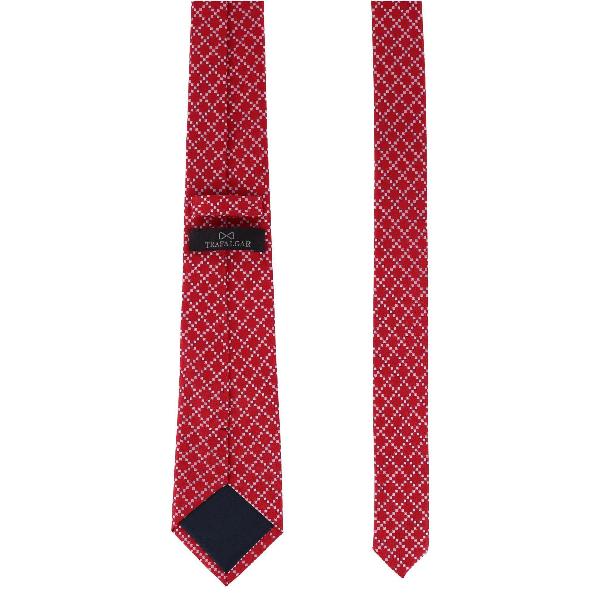 Rowan Geometric Pattern Silk Necktie
