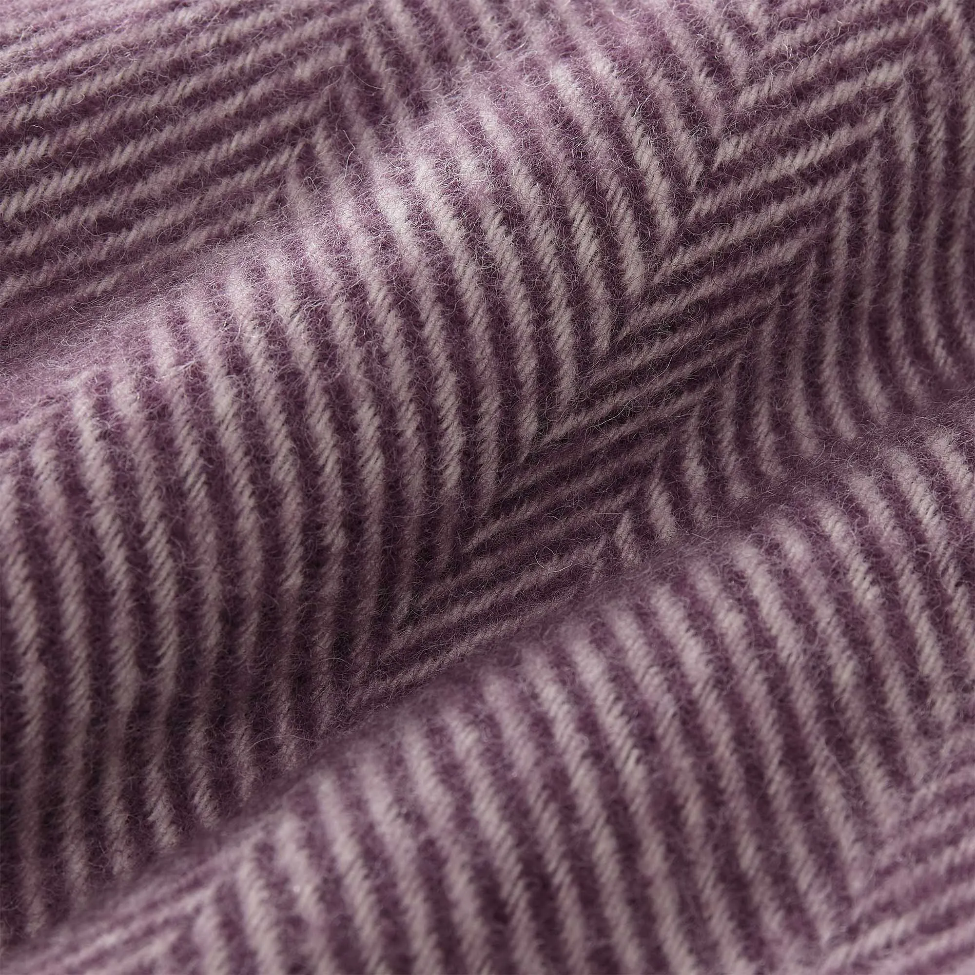 Salantai Wool Blanket [Plum/Cream]