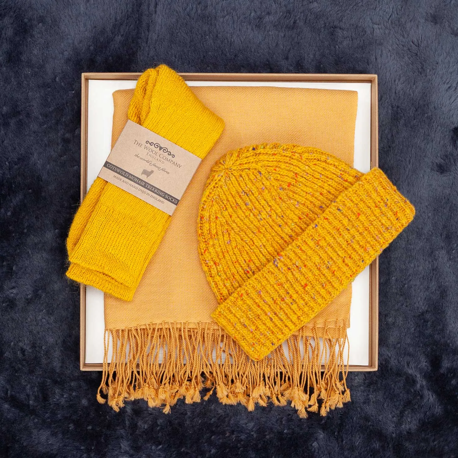 Soft Merino Beanie Mustard