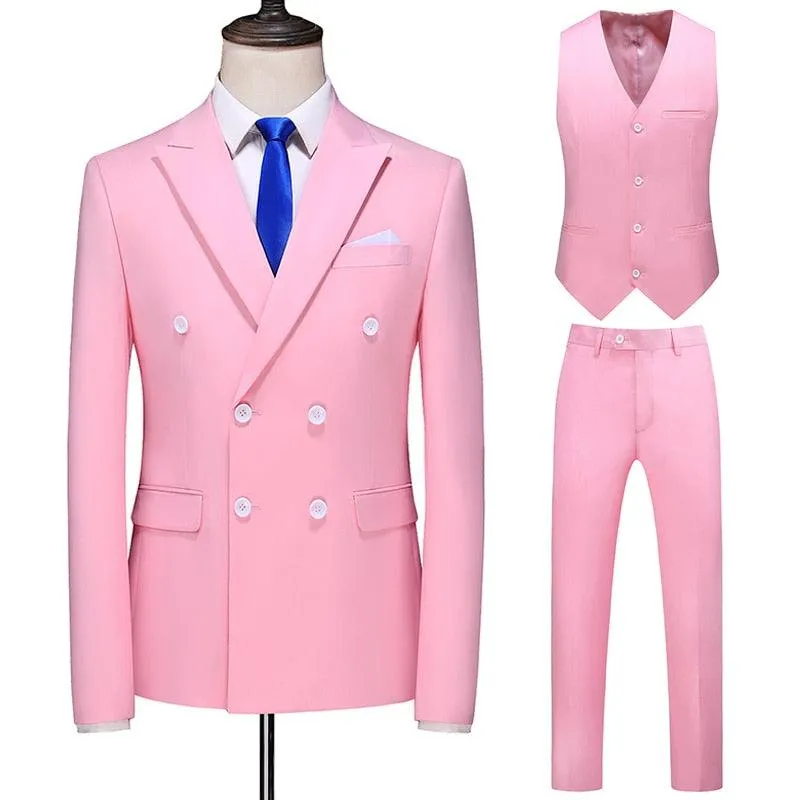 Solide Business Formale Hochzeit Klassische Slim Fit