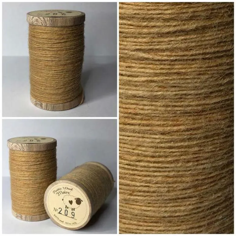 STRAW Hand Dyed Wool Bundle for Wool Applique and Rug Hooking