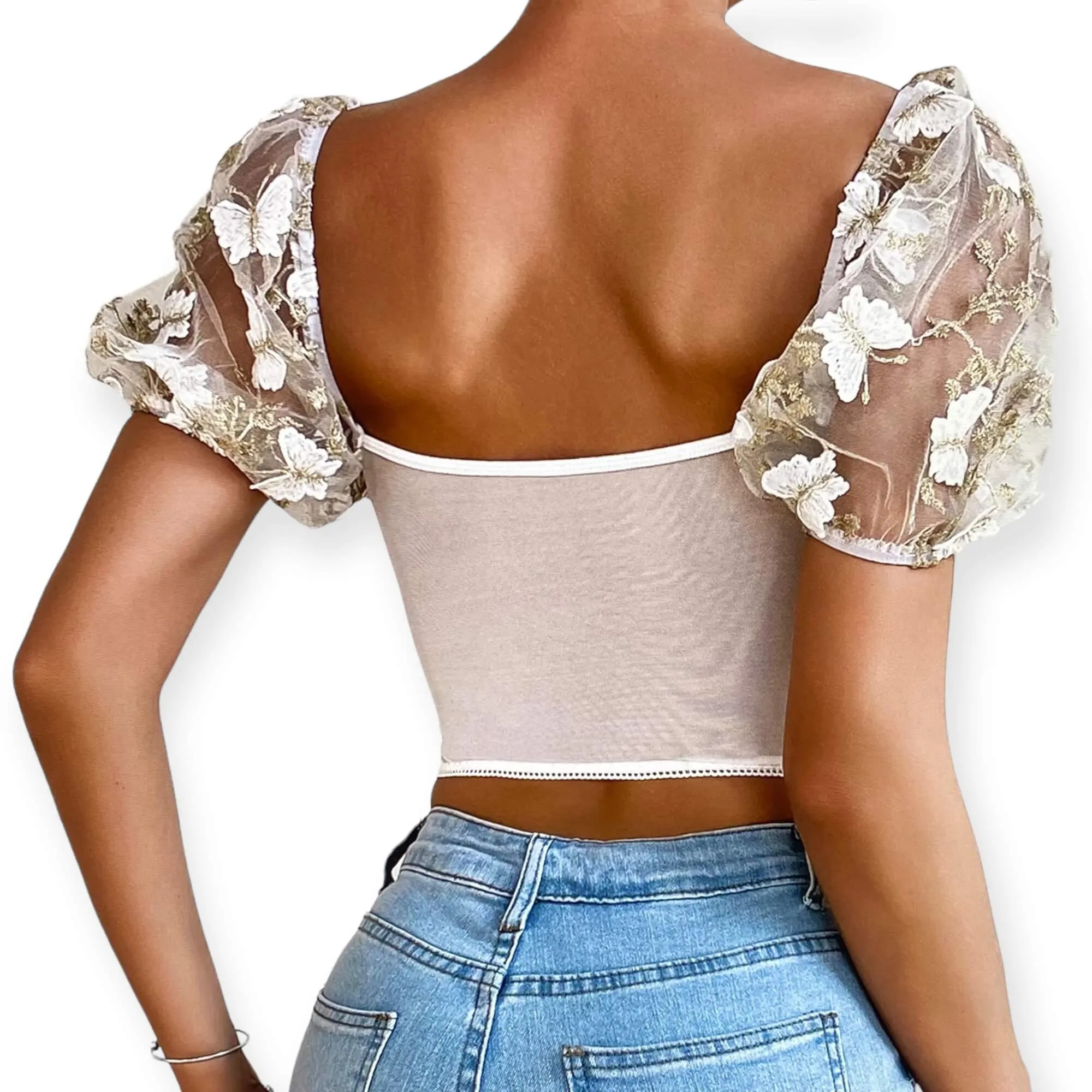 Sweetheart Floral Bustier Corset Top