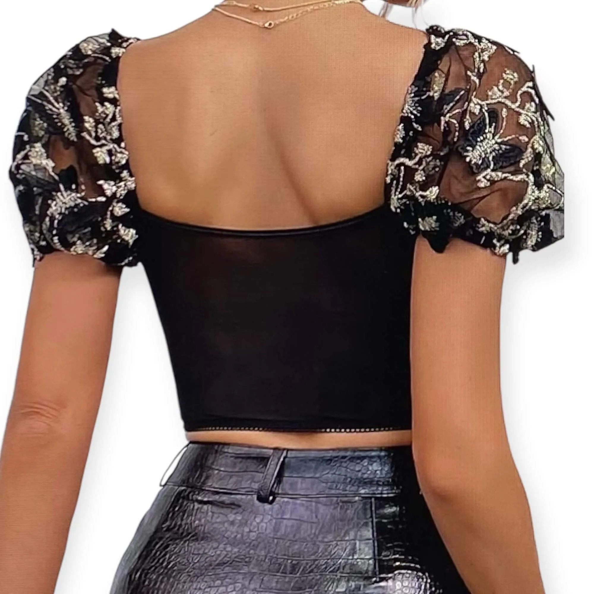 Sweetheart Floral Bustier Corset Top