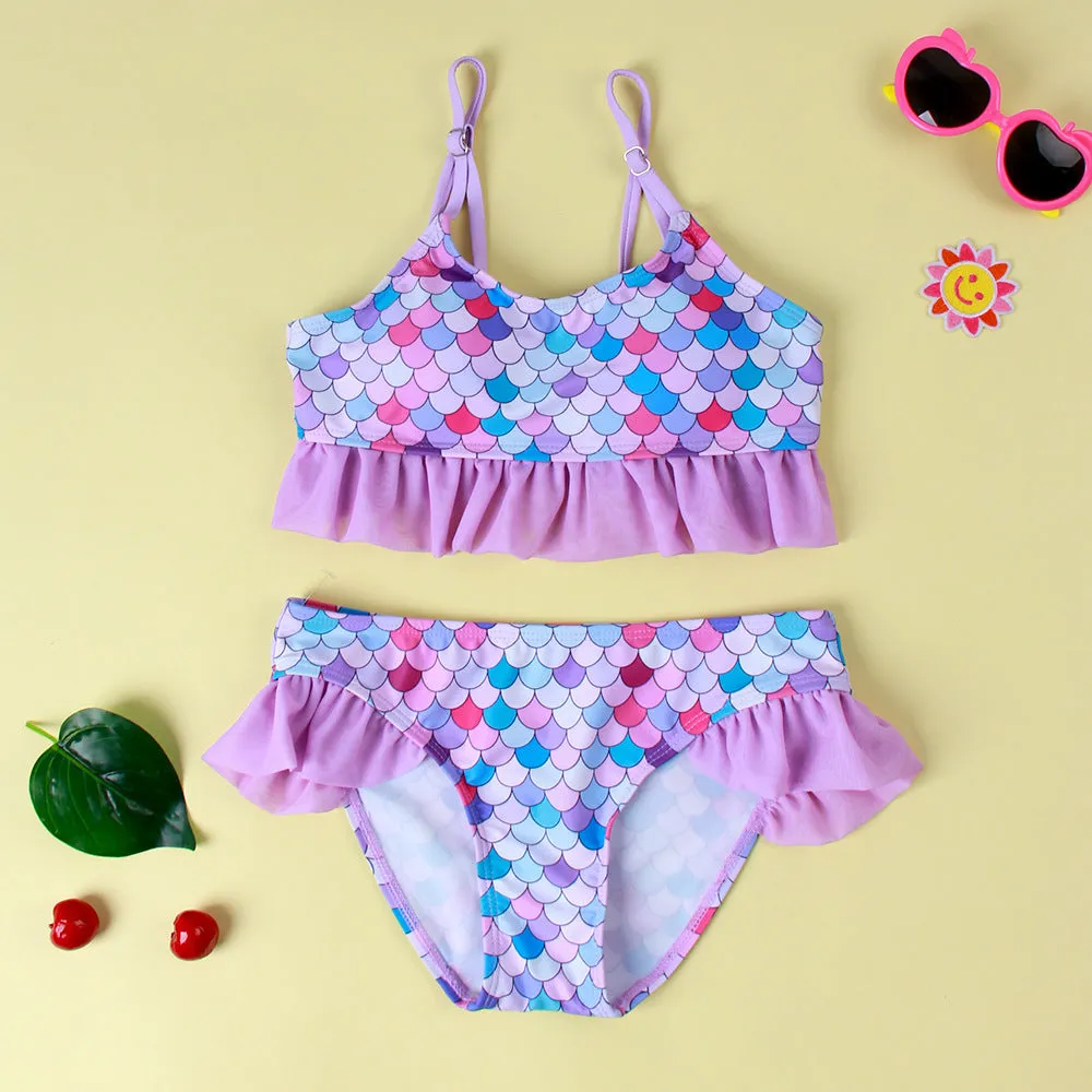 Swimsuit Girl's GradientSummer Children Swimwear