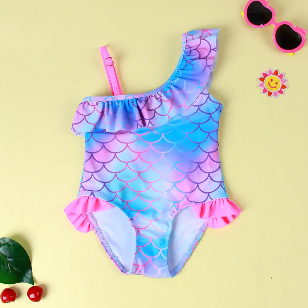 Swimsuit Girl's GradientSummer Children Swimwear