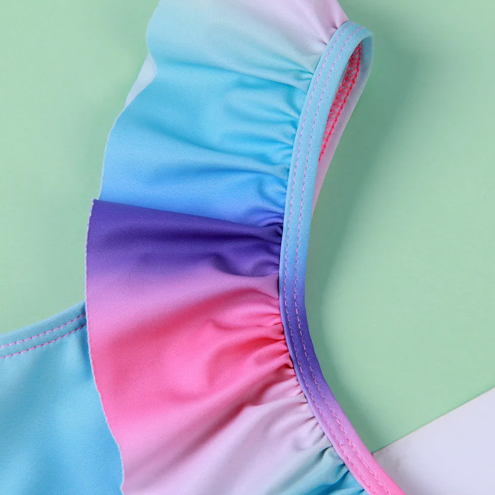 Swimsuit Girl's GradientSummer Children Swimwear