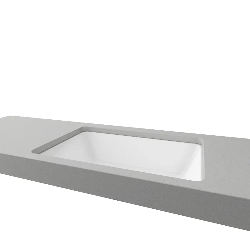 Timberline Rectangle Undermount Basin - White Gloss