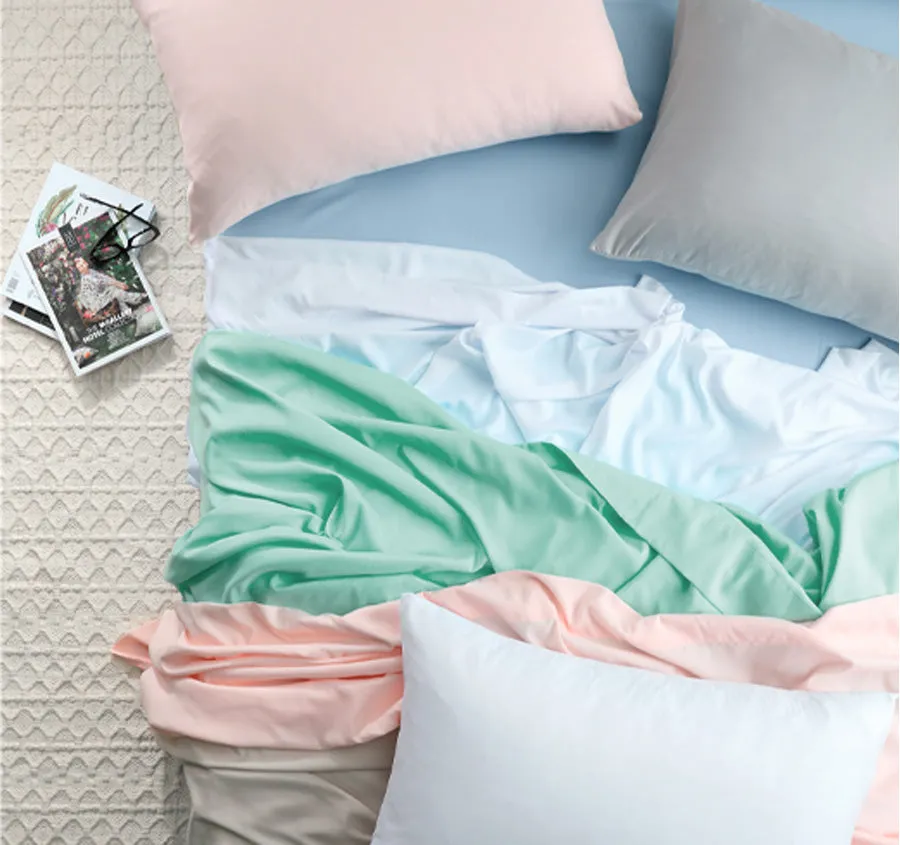 Vintage Washed Soft Microfibre Sheet Set Range Blush