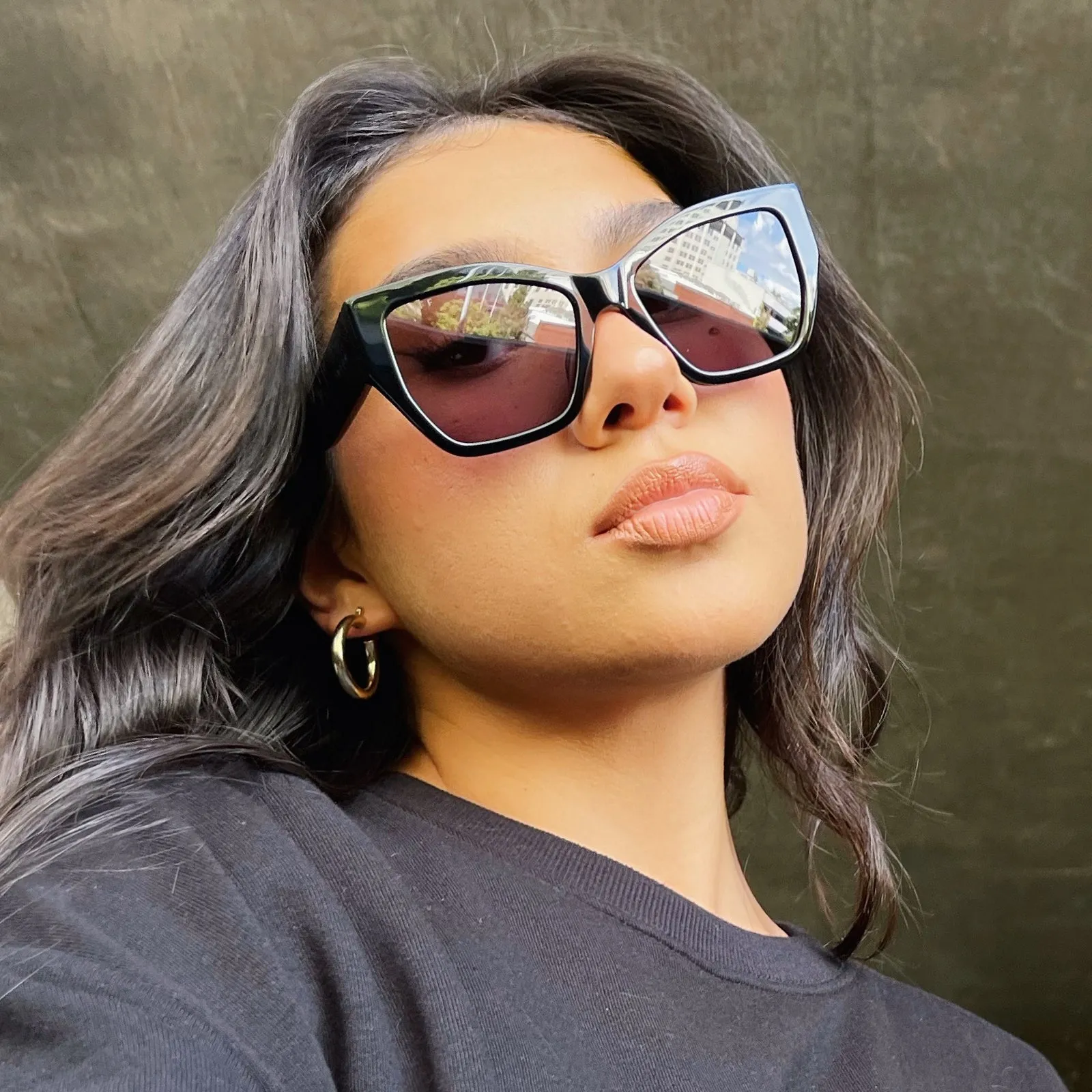 VIVIENNE - BLACK   GREY   POLARIZED SUNGLASSES