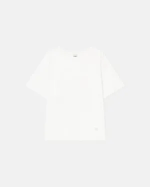 Wren - Embroidered Cotton-Jersey T-Shirt - Off White