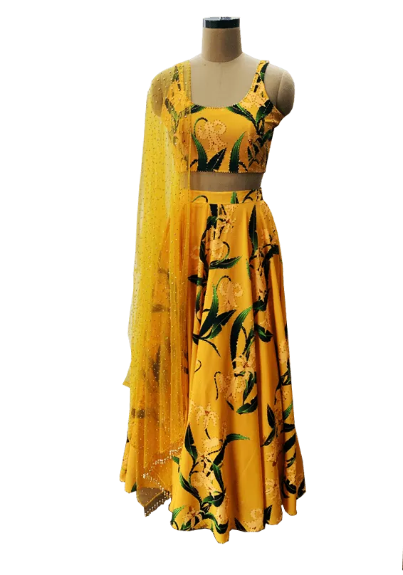 Yellow Lily Lehenga Set